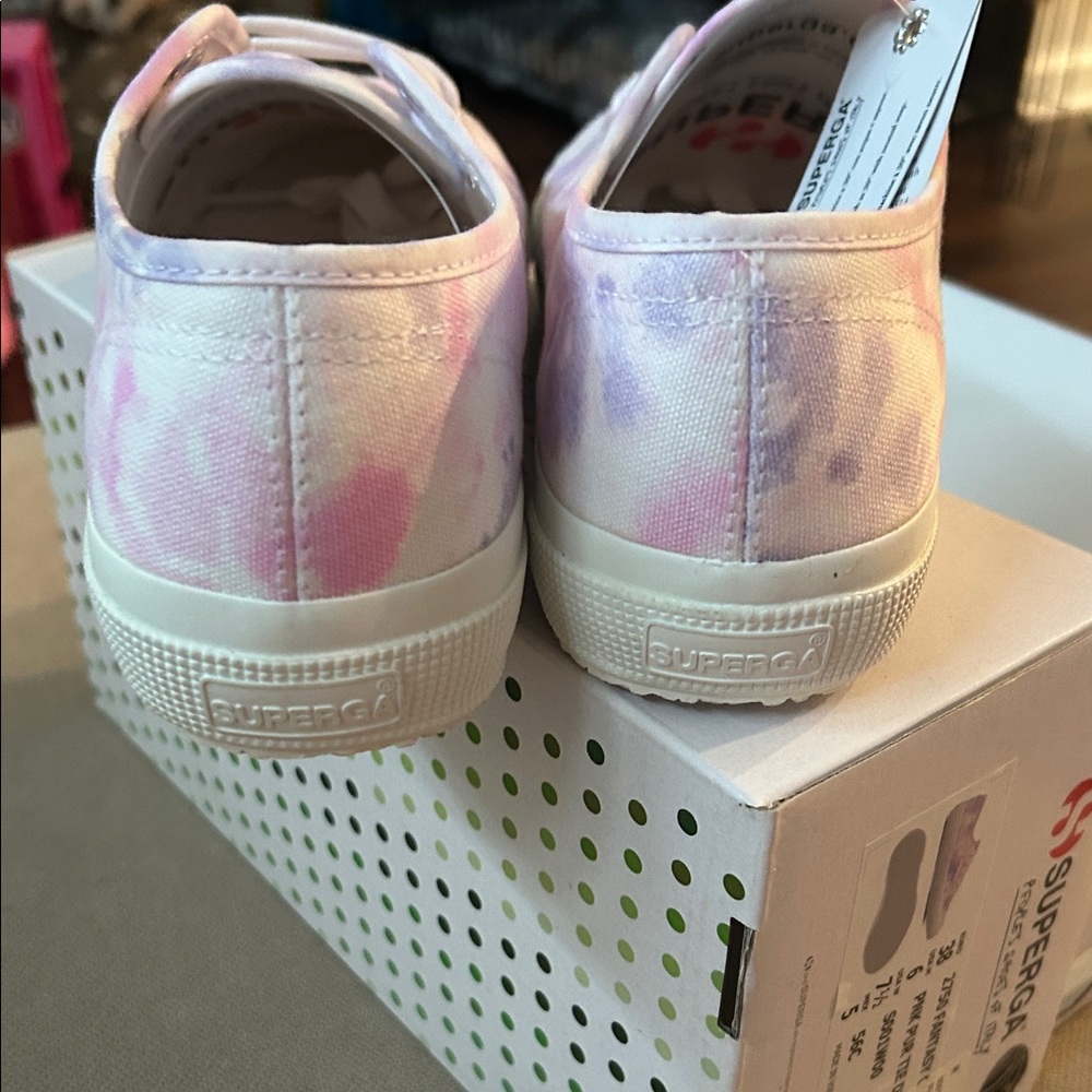 NEW Superga Women's Tie-Dye Sneakers - Picture 6 of 8